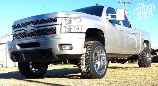 22x12" American Force Independence Polished Wheels with 33x12.50x22 Toyo Open Country MT Tires on a 2010 Chevy Silverado 2500HD 22x12" American Force Independence Polished Wheels with 33x12.50x22 Toyo Open Country MT Tires on a 2010 Chevy Silverado 2500HD